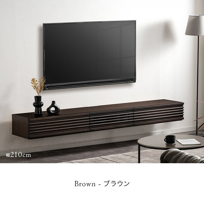 【新発売記念プライス】［幅180］テレビ台 フロート 壁掛け 完成品 国産 大川家具 スライドレール 引き出し モダン おしゃれ〔38700024〕