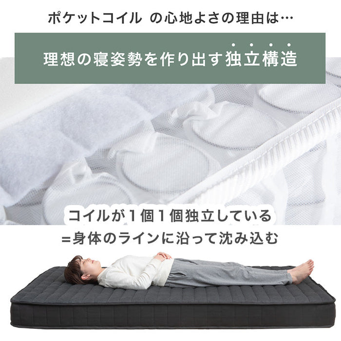 [ダブル] スマホで操作OK 電動ベッド 2モーター ポケットコイルマットレス付き USBポート リクライニング 無段階調節 介護用ベッド【超大型商品】〔41900044〕