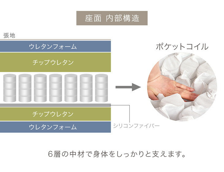 天然木 カウチソファ 洗える カバーリング お掃除ロボ対応 スチール脚 3人掛け 左右変換OK ロータイプ【超大型商品】〔42500029〕