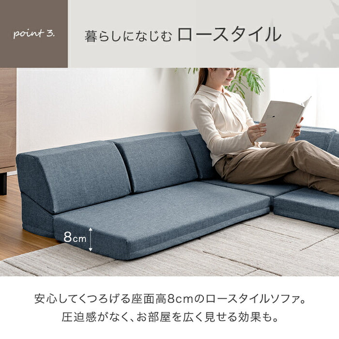 【2P バラ売り】RENEW 洗える カバーリング ローソファ MONICA2Pパーツ〔43300237〕