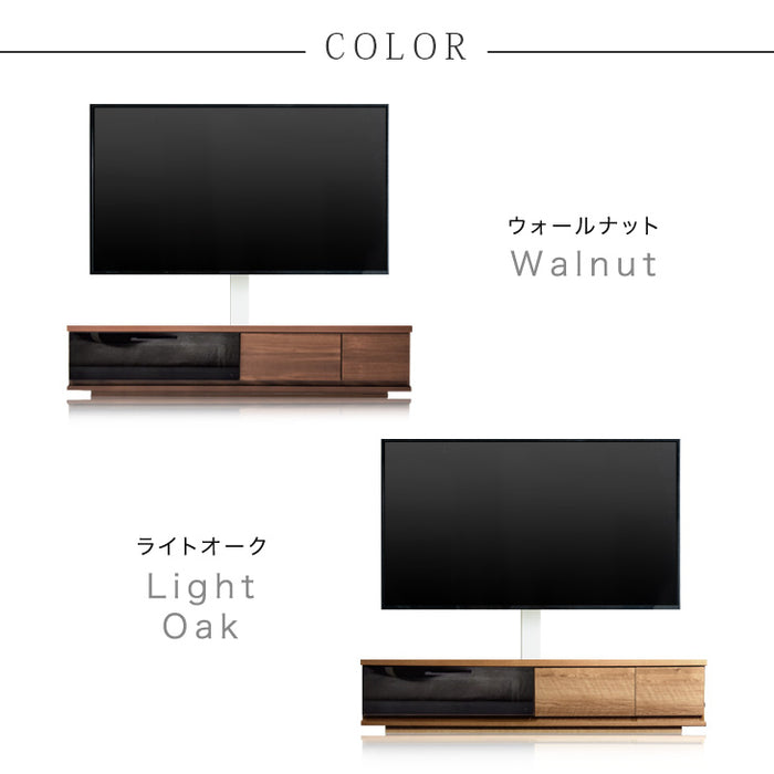[32〜65インチ対応] “置かない”テレビ台 壁寄せテレビスタンド 日本製 完成品 上下/左右首振り【超大型商品】〔48100020〕