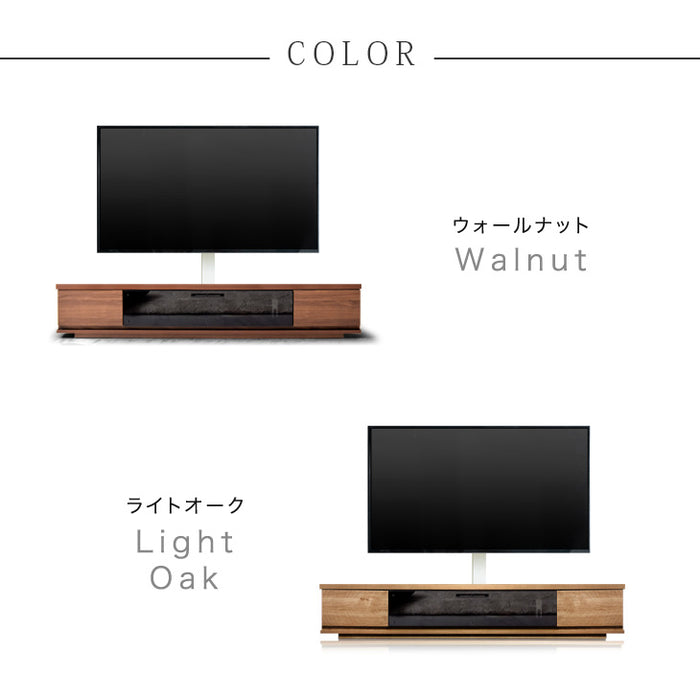 [32〜65インチ対応] “置かない”テレビ台 壁寄せテレビスタンド 日本製 完成品 上下/左右首振り【超大型商品】〔48100021〕