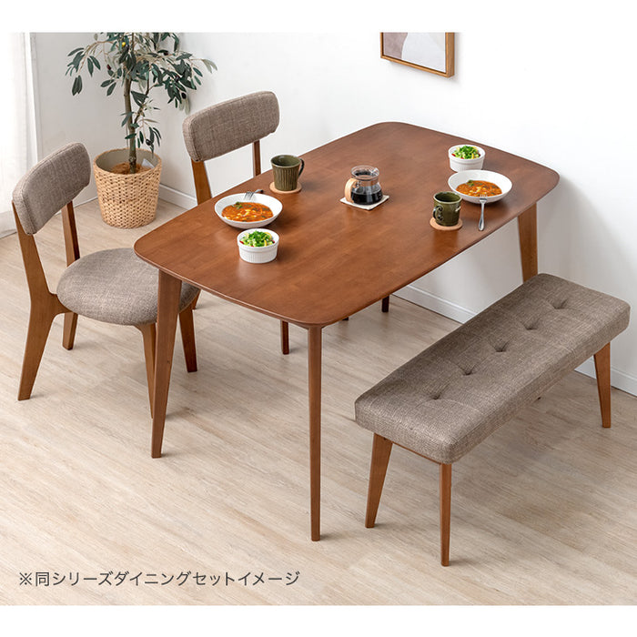 ダイニングベンチ 100cm 単品 長椅子 ファブリック ベンチチェア 〔49600192〕