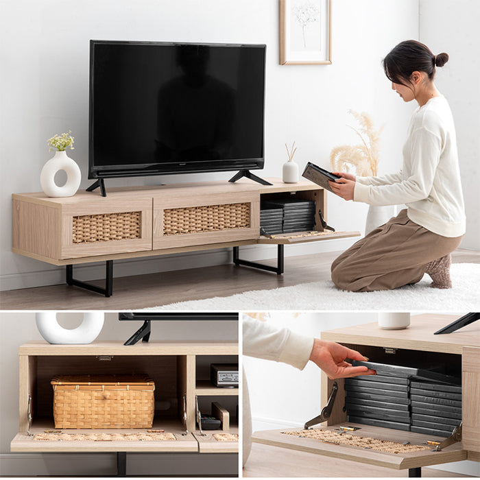 [幅140] 当店オリジナル！ペーパーコードテレビ台 テレビ台 テレビボード ローボード 収納 脚付き テレビラック〔49600223〕