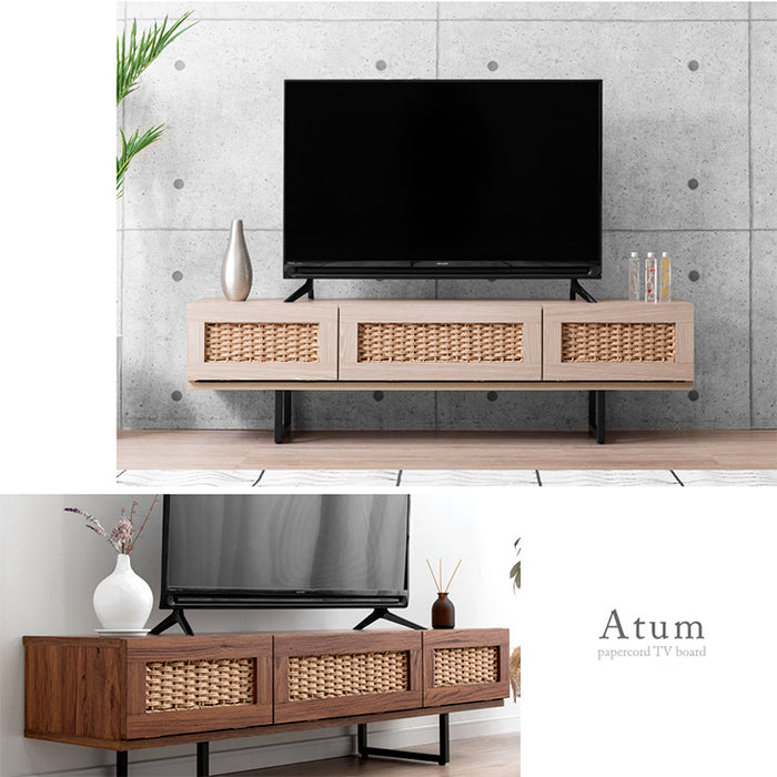 [幅140] 当店オリジナル！ペーパーコードテレビ台 テレビ台 テレビボード ローボード 収納 脚付き テレビラック〔49600223〕