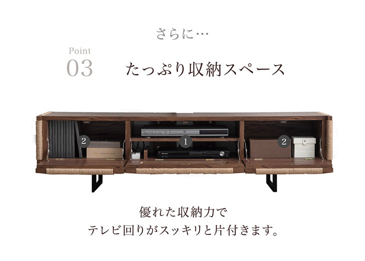 [幅140] “置かない” テレビ台 ローボード 首振り テレビスタンド 収納棚 スタンド 木目調 韓国インテリア【超大型商品】〔49610224〕