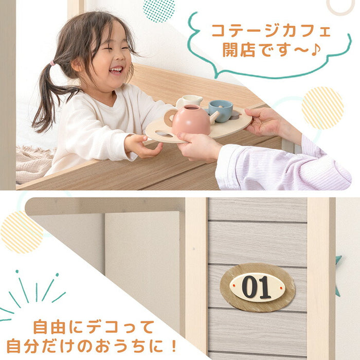 コテージ型 キッズベッド 木製 シングル 子供ベッド 子供部屋 おしゃれ HIDE-A COTTAGE【超大型商品】〔49600383〕