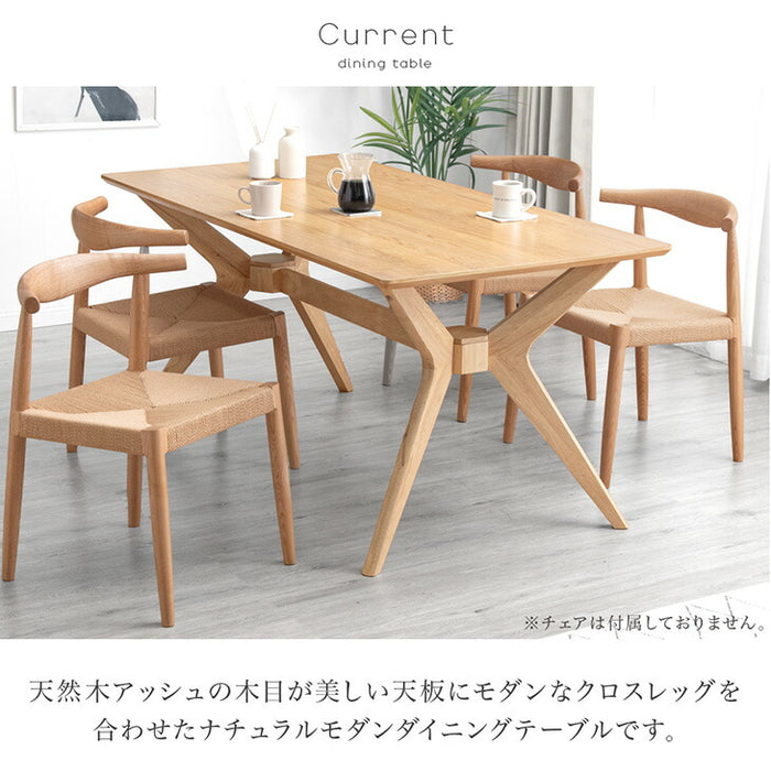 【大決算プライス】［幅160］ダイニングテーブル 天然木 アッシュ 4人掛け【超大型商品】〔49690243〕
