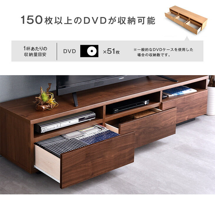 ［幅180cm］テレビ台 日本製 収納 完成品 ロータイプ モルタル調 テレビラック 木製【超大型商品】〔51300002〕