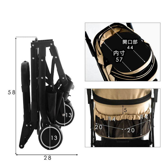 ペットカート 分離式 4輪サスペンション ベアリング 対面式 フルオープン 小型犬 中型犬 ドッグカート 折りたたみ〔63600001〕