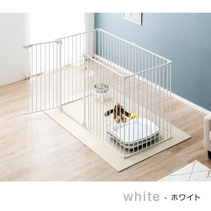 ［6枚セット・高さ100cm］大型犬対応 バリアフリー ペットケージ 高さ100cm 超ハイタイプ 長方形〔64900023〕