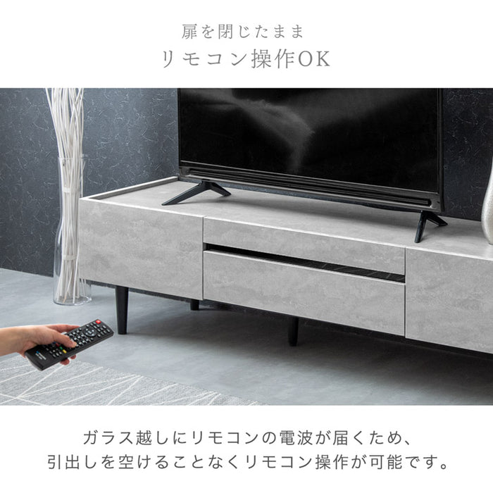 ［幅160cm］テレビ台 完成品 木目調 傷に強いメラミン天板 脚付き TV台 ローボード【超大型商品】〔71050008a〕