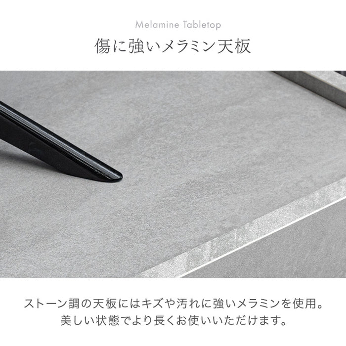 ［幅120cm］ストーン調 サイドボード 完成品 キャビネット 脚付き サイドチェスト 収納 飾り棚 木製【超大型商品】〔71050015〕