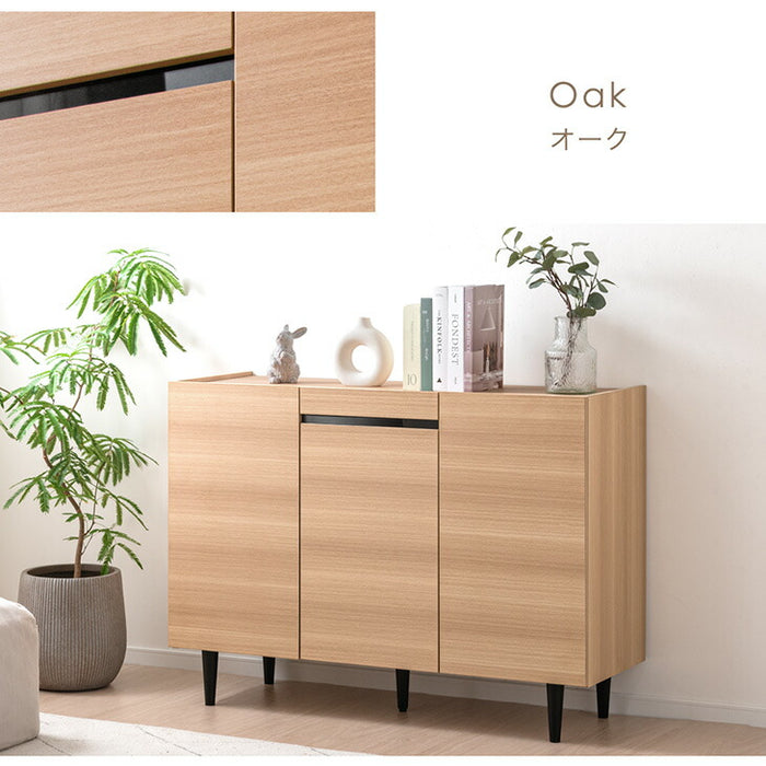 ［幅120cm］キャビネット メラミン天板 完成品 サイドチェスト 扉 収納 木製 サイドボード【超大型商品】〔71050015a〕