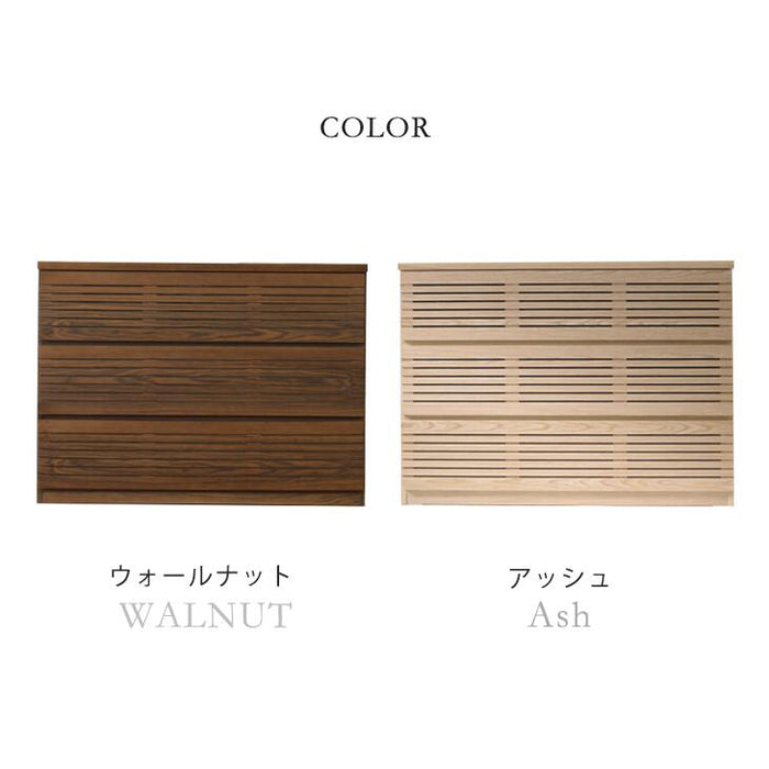 [幅120] タンス 完成品 天然木 キャビネット ハイチェスト 収納家具 衣類収納 北欧 サイドチェスト【超大型商品】〔71050020〕