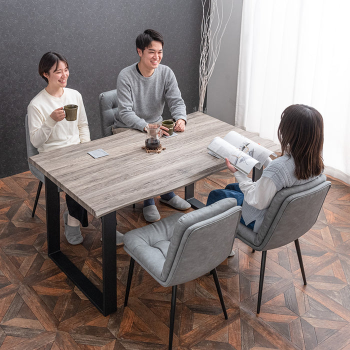 ［幅140］ダイニングテーブルセット 5点セット 4人掛け 長方形 天然木 ダイニングチェアセット【超大型商品】〔72610001〕