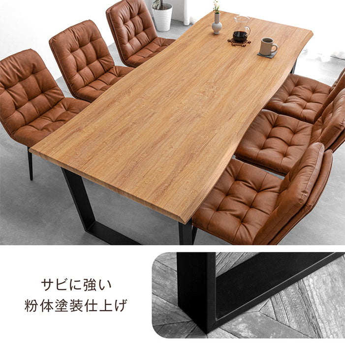 ［幅180］ダイニングテーブルセット 7点セット 6人掛け 長方形 天然木 ダイニングチェアセット【超大型商品】〔72610006〕