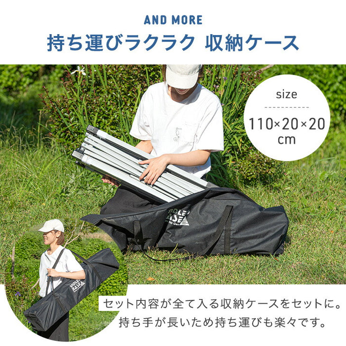 ［3m×3m］完全遮光 タープテント ワンタッチ 耐水 収納バッグ ベンチレーション スチールフレーム〔74100125〕