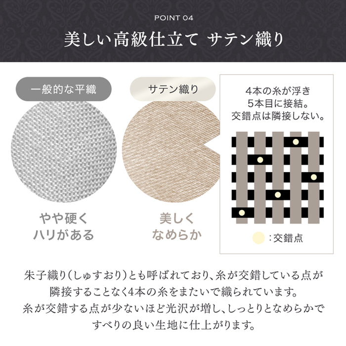 [シングルロング] 掛け布団カバー 綿100％ 高密度 防ダニ 高級ホテル 仕様 洗える〔81900101〕