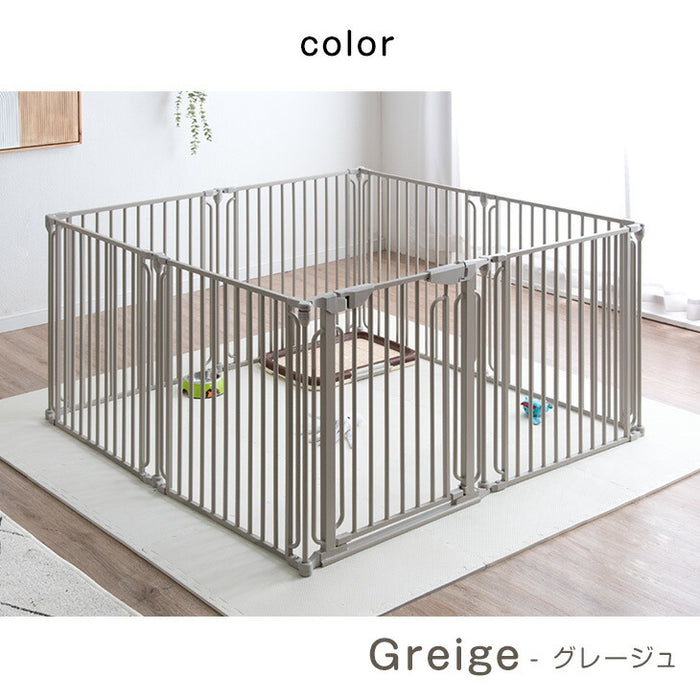 ［6枚セット］小型犬も安心 バリアフリー ペットサークル スチール コンパクト 折りたたみ 65cm 長方形〔64900019〕