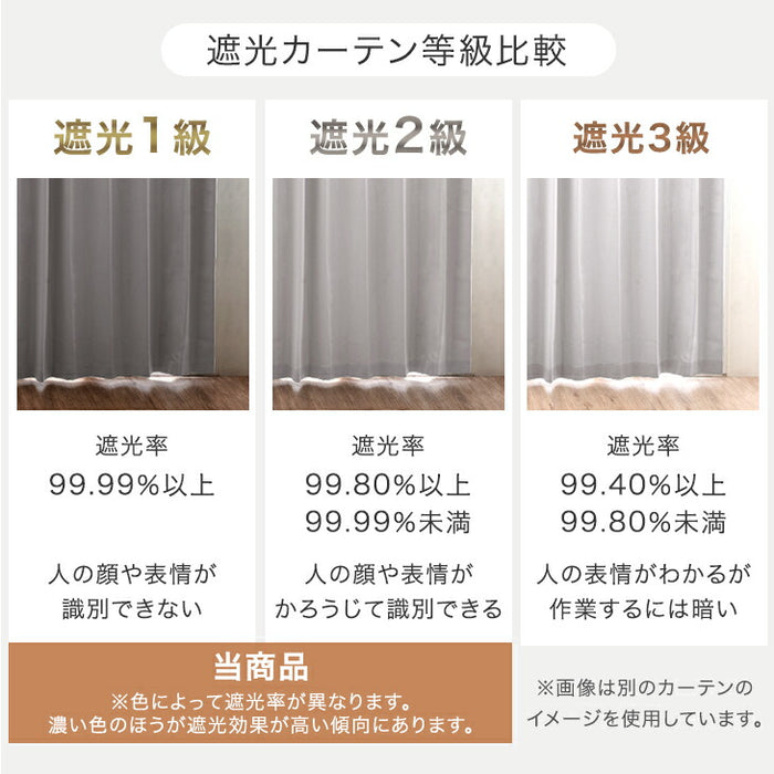 [幅100×丈180cm] 間仕切りカーテン 遮光 1級 2級 洗える UVカット 保温 遮熱 節電 無地 シンプル〔86500130〕