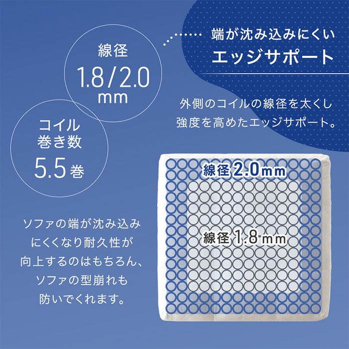 洗える カバーリング ユニットソファ ポケットコイル ローソファ 3人掛け 組み合わせ 背もたれクッション  〔99900541〕