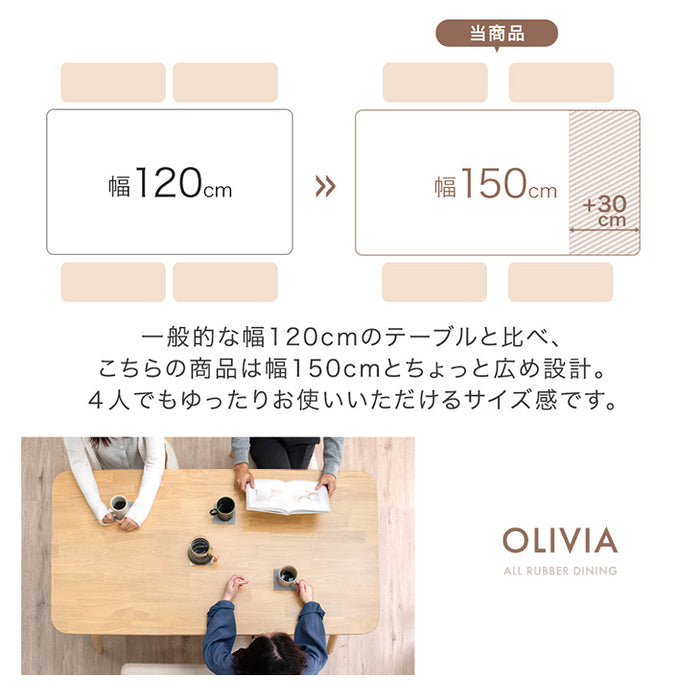 [幅150] ダイニングテーブル4点セット 4人掛け 天然木 ダイニングテーブル チェア ベンチ 長方形【超大型商品】〔set00001〕