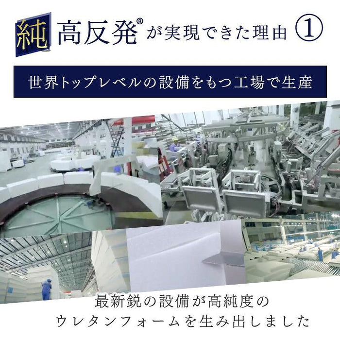《シリーズ累計230万枚突破》［シングル/プロファイル］「純」高反発(R) マットレス 3つ折りタイプ 厚み10cm 洗える 折りたたみ エコテックス 三つ折り 高反発マットレス〔43300271〕
