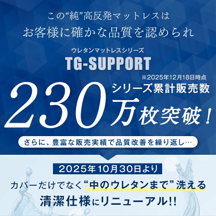 [ダブル] ベッド 宮付き 高反発マットレス付き ブックシェルフ 収納付き 高さ調節 3段階 マットレスセット〔11719260〕