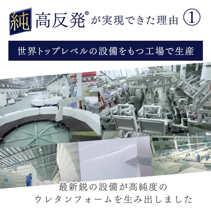 ［ダブル］確かな品質「純」高反発マットレス 高密度30D 210N 厚み10cm〔13810018〕