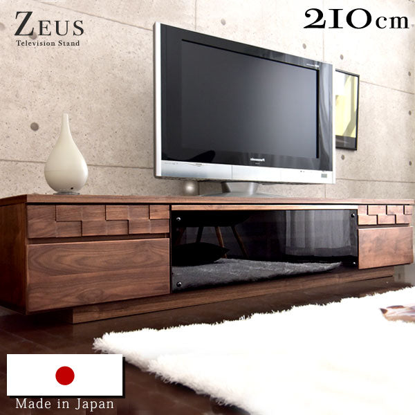 幅210cm 国産 完成品 テレビ台 *ゼウス-TG*【搬入設置込み】 【超大型商品】 〔99901972〕
