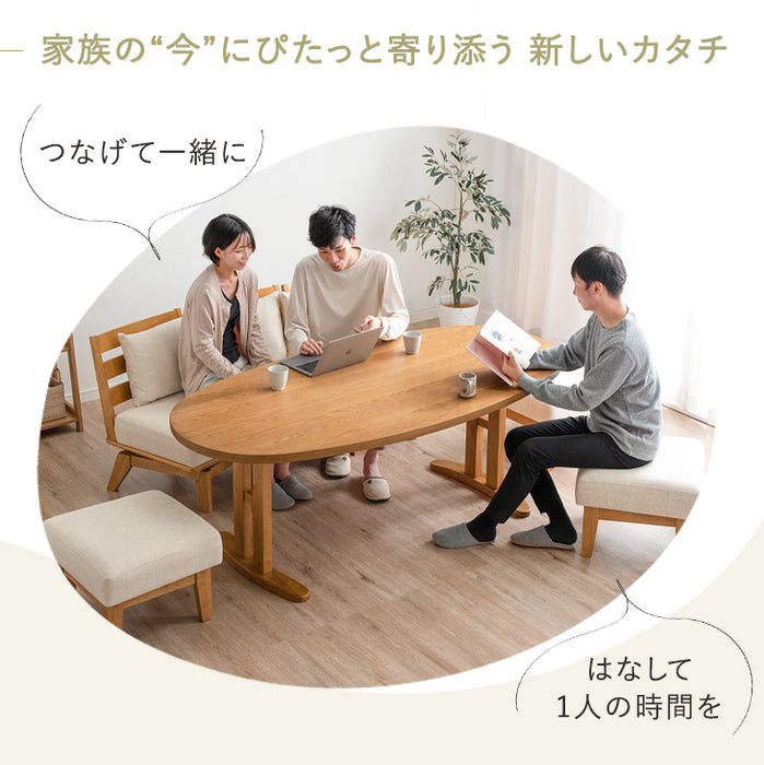 【アウトレット・チェアのみ販売】 回転チェア3脚＋スツールチェア3脚 木製 北欧 〔4960081801〕