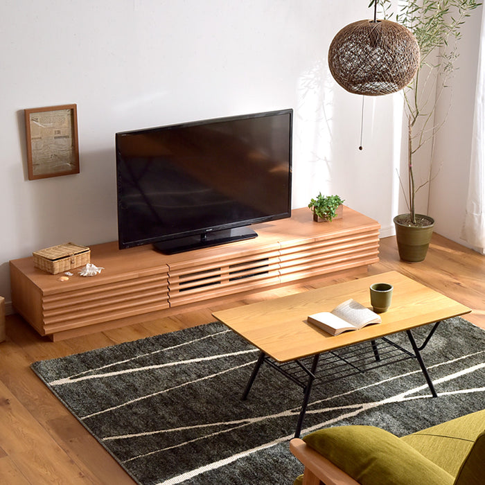 ［幅180cm］アルダー無垢 国産 完成品 テレビ台 ロ－タイプ *ダリア-TG*  【超大型商品】 〔38700009〕
