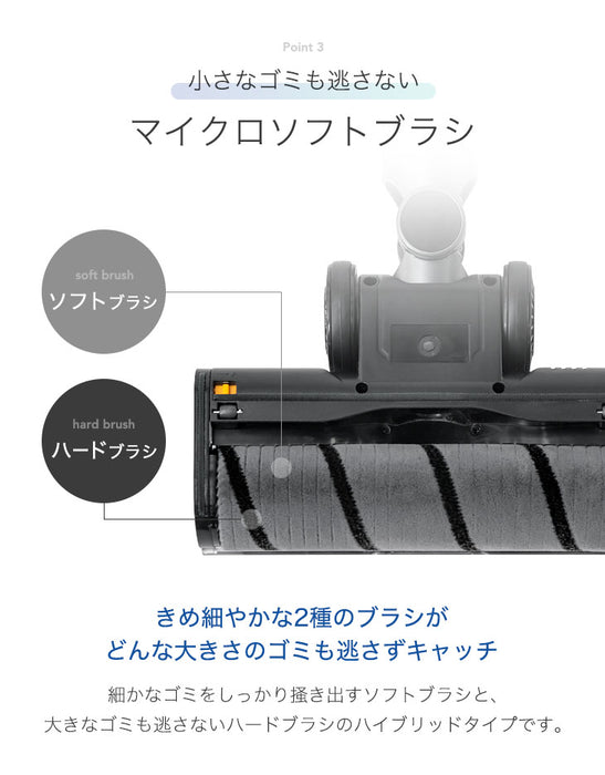 超ハイパワー! コードレス掃除機 28000Pa 2way ハンディ スティック 2年保証 サイクロン HEPA フィルター ノズル 充電式 〔80700000〕