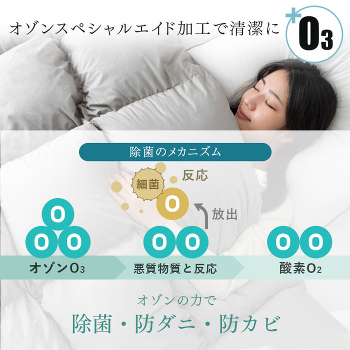 [シングル] 柄任せ 羽毛布団 ホワイトダックダウン93％ CILゴールドラベル 立体キルト 400dp以上 7年保証 日本製 〔39100097〕