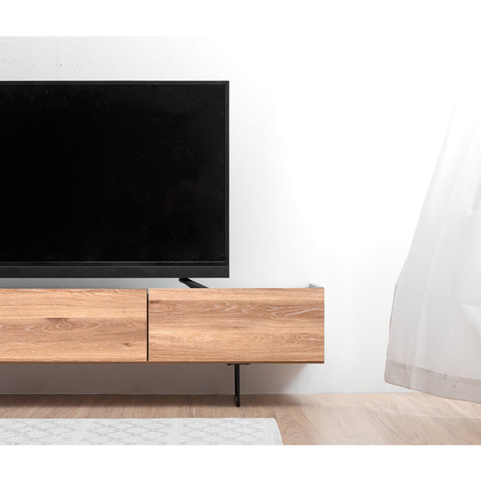 ［幅150cm］テレビ台 ローボード 完成品 国産 収納 木目調 脚付き 大川家具【超大型商品】〔24900078〕