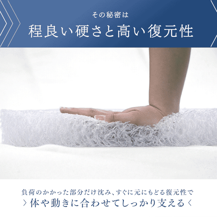 [シングル] 全部洗える 敷布団 100×200cm 3層 通気性 帝人 ウォシュロン (R)  高反発敷き布団 テイジン〔26700105〕