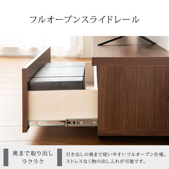 ［幅180cm］テレビ台 奥行き30cm 国産 完成品 ロータイプ 引き出し 木製 大川家具〔17010076〕