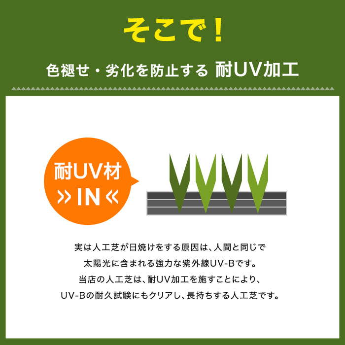 【アウトレット 旧仕様品】ベランダにお勧め! スリム 高密度リアル 人工芝 芝生 0.5m×10m 芝丈35mm 高密度 幅50cm ロール U字ピン12本 付き〔50900084out〕