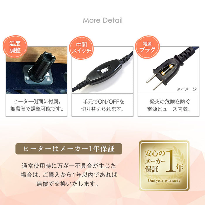 ［テーブル+掛布団+敷布団］リバーシブルこたつ 3点セット 直径70 円形 こたつテーブル+掛敷布団 コンパクト 折り畳み〔21300160〕