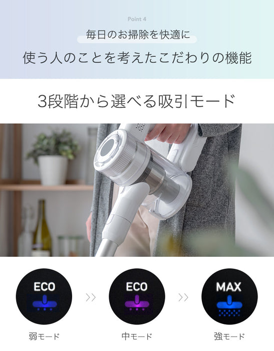 超ハイパワー! コードレス掃除機 28000Pa 2way ハンディ スティック 2年保証 サイクロン HEPA フィルター ノズル 充電式 〔80700000〕