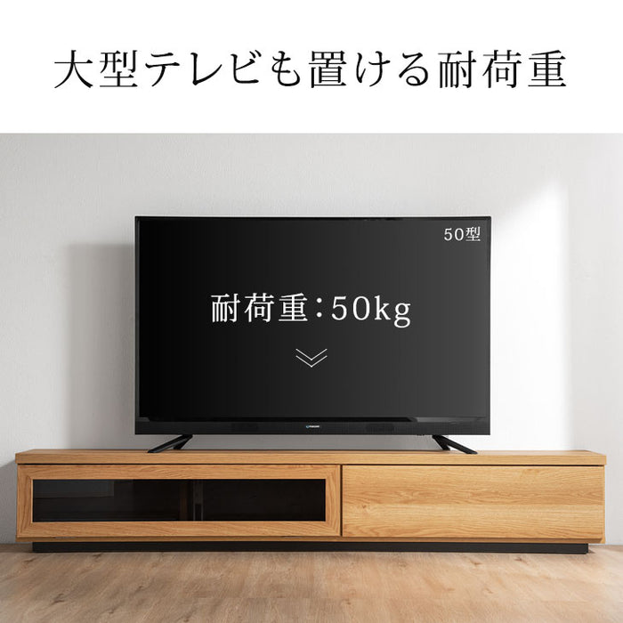 ［幅180cm］テレビ台 奥行き30cm 国産 完成品 ロータイプ 引き出し 木製 大川家具〔17010076〕