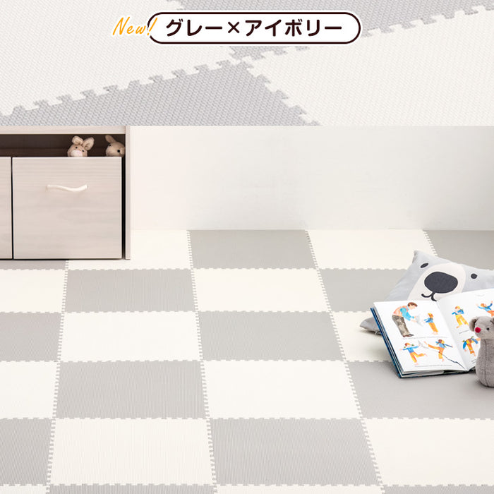 ★22時～販売開始★【アウトレット半額!! キャンセル戻り品】 6畳 ジョイントマット 32枚 大判59cm 1級防音 抗菌 防臭 7物質検査 床暖房対応 おしゃれ プレイマット〔1870000167out・out2681〕