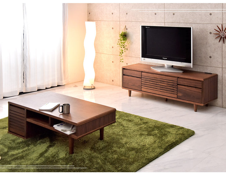 幅165cm テレビ台 完成品 木製 天然木 テレビボード 収納【超大型商品】 〔71020040〕