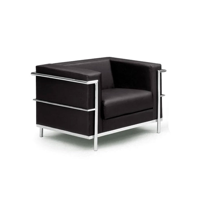 1人掛け 幅72cm 応接間ソファ ル・コルビジェ LC2 デザイナーズ Le Corbusier ジェネリック家具  〔33010021〕