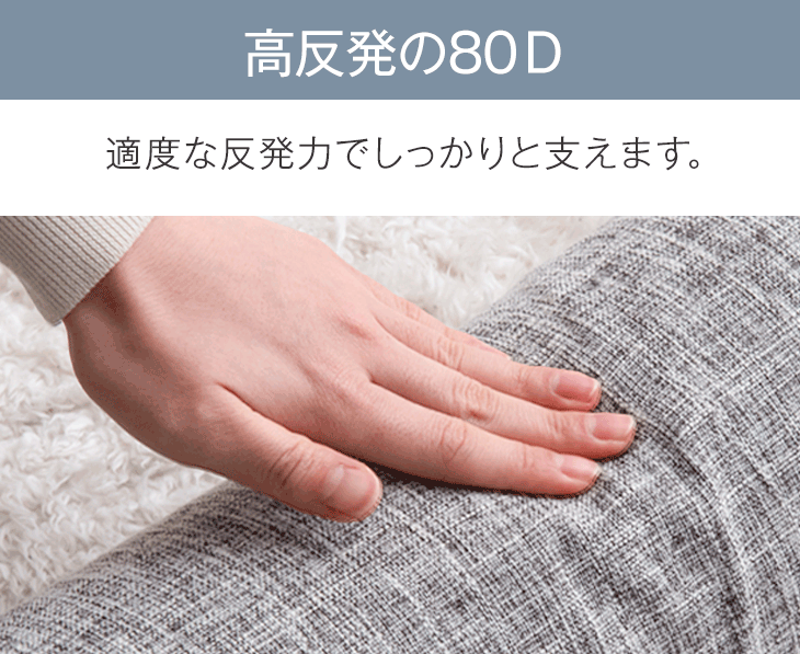 座椅子専用ランバーサポート  クッション 洗えるカバー付き 高さ調節 高反発〔15210151〕