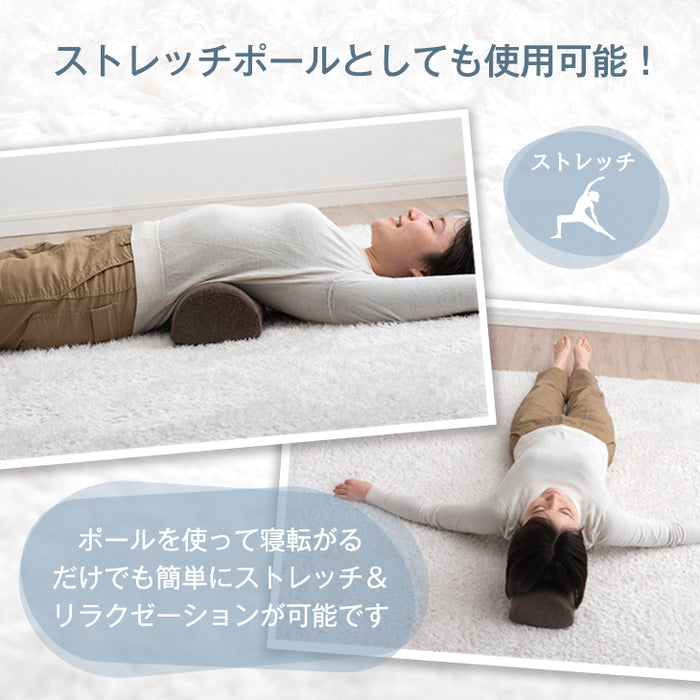 座椅子専用ランバーサポート  クッション 洗えるカバー付き 高さ調節 高反発〔15210151〕