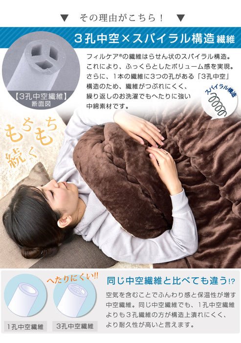 150×80cm 手触り抜群！丸洗いもOK！ こたつテーブル + 掛布団 ２点セット フランネル 【超大型商品】〔21300267〕