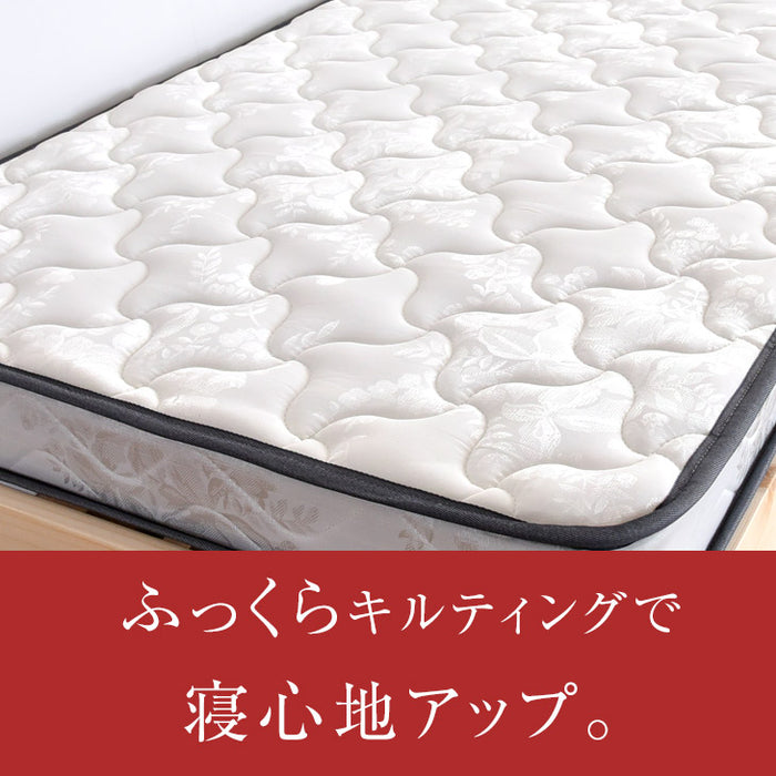 [セミシングル] 幅80cm ボンネルコイル マットレス 圧縮〔17800075〕