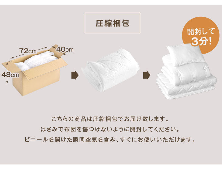 [シングル] 布団３点セット 日本製 抗菌 防臭 清潔 洗える 〔22200019〕